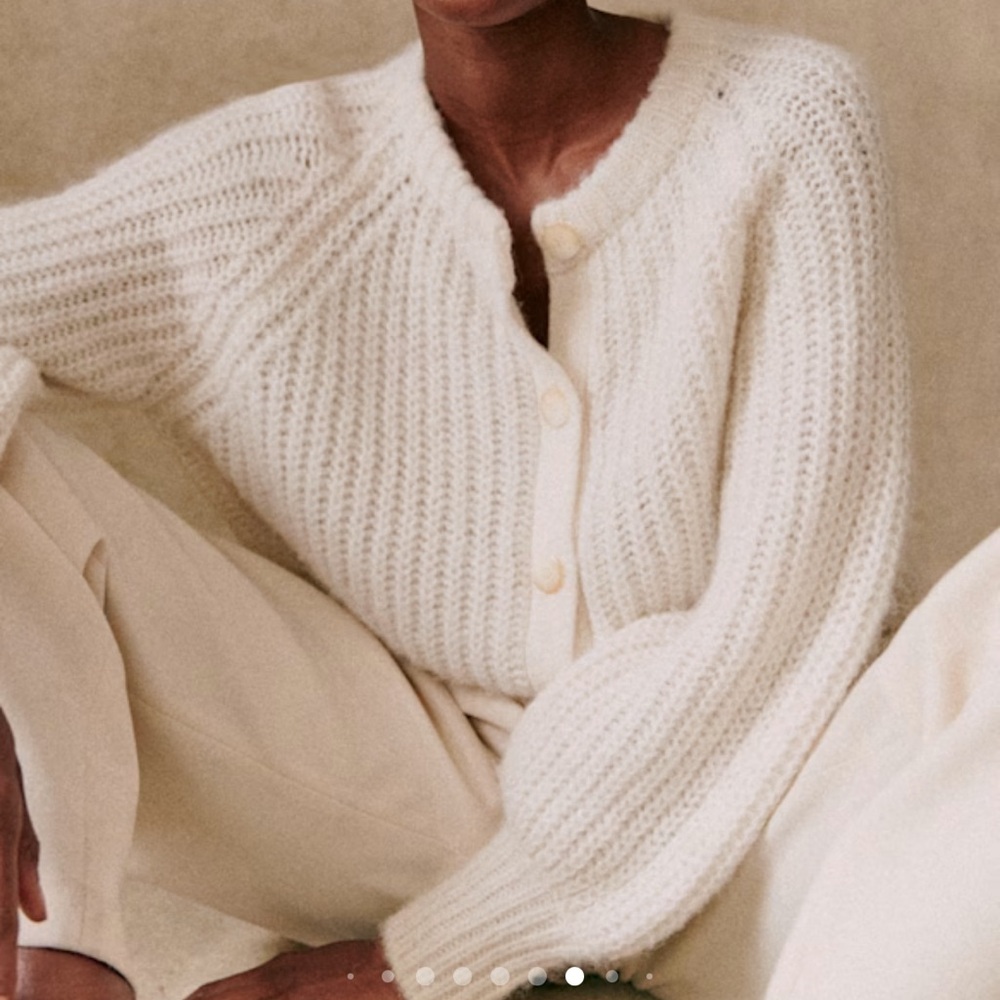 Sezane Emile Cardigan in Ecru